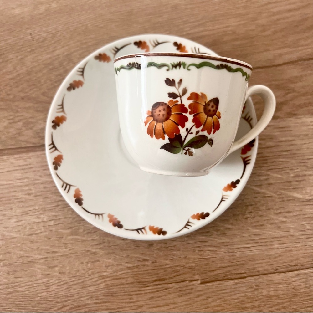 Rare‎ Vintage Royal Copenhagen Hand Painted "Morgenfrue" Tea Cup & Saucer Set